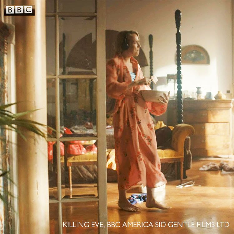 Sassy boo bed featured in Killing Eve