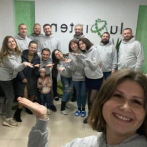 Luxinten Team in their Ukraine office.